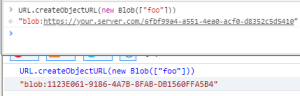 Malformed Blob URL in IE